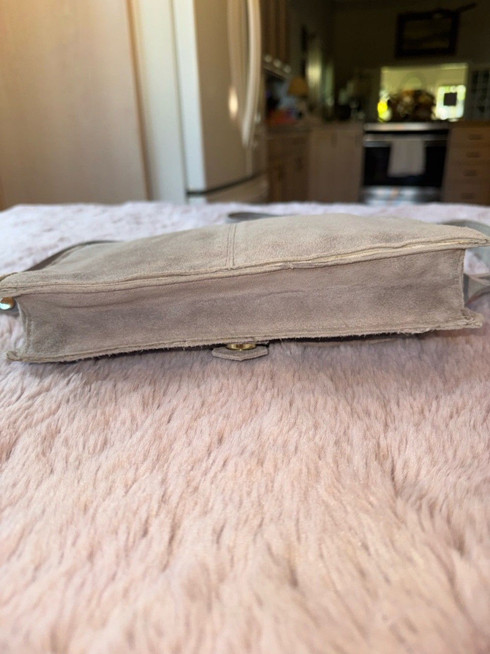 Zara Suede Leather Crossbody Bag - Picture 4 of 10
